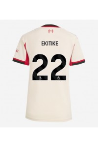 Liverpool Hugo Ekitike #22 Jalkapallovaatteet Naisten Vieraspaita 2025-26 Lyhythihainen